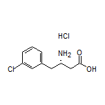 (S)-3-氨基-4-(3-氯苯基)丁酸盐酸盐