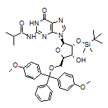 N-[9-[(2R,3R,4R,5R)-5-[[双(4-甲氧基苯基)(苯基)甲氧基]甲基]-3-[(叔丁基二甲基硅基)氧基]-4-羟基-2-四氢呋喃基]-6-氧代-6,9-二氢-1H-嘌呤-2-基]异丁酰胺