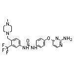 1-[4-[(2-氨基-4-嘧啶基)氧基]苯基]-3-[3-三氟甲基-4-[(4-甲基-1-哌嗪基)甲基]苯基]脲