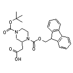 1-Fmoc-4-Boc-2-哌嗪乙酸