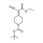 2-(1-Boc-哌啶-4-亚基)-2-氰基乙酸乙酯
