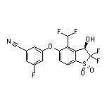 (R)-3-[[1,1-二氧化-2,2-二氟-3-羟基-4-(二氟甲基)-2,3-二氢苯并[b]噻吩-5-基]氧基]-5-氟苯腈