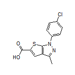 1-(4-氯苯基)-3-甲基-1H-噻吩并[2,3-c]吡唑-5-甲酸