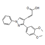 3-[3-(3,4-二甲氧基苯基)-1-苯基-4-吡唑基]丙烯酸