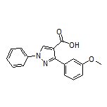 3-(3-甲氧基苯基)-1-苯基吡唑-4-甲酸