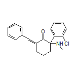 6-亚苄基-2-(2-氯苯基)-2-(甲氨基)环己酮