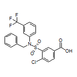 3-[N-苄基-N-[3-(三氟甲基)苯基]氨基磺酰基]-4-氯苯甲酸