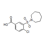3-(氮杂环庚烷-1-基磺酰基)-4-氯苯甲酸