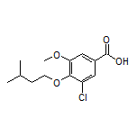 3-氯-4-(异戊基氧基)-5-甲氧基苯甲酸