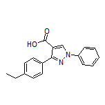 3-(4-乙基苯基)-1-苯基吡唑-4-甲酸
