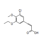 3-氯-5-乙氧基-4-甲氧基肉桂酸