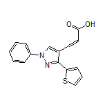 3-[1-苯基-3-(2-噻吩基)-4-吡唑基]丙烯酸