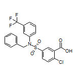 5-[N-苄基-N-[3-(三氟甲基)苯基]氨基磺酰基]-2-氯苯甲酸