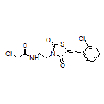 2-氯-N-[2-[5-(2-氯亚苄基)-2,4-二氧代噻唑烷-3-基]乙基]乙酰胺