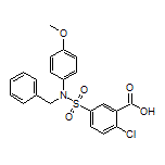 5-[N-苄基-N-(4-甲氧基苯基)氨基磺酰基]-2-氯苯甲酸