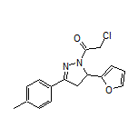 2-氯-1-[5-(2-呋喃基)-3-(对甲苯基)-4,5-二氢-1-吡唑基]乙酮
