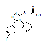 2-[[5-(4-氟苯基)-4-苯基-4H-1,2,4-三唑-3-基]硫基]乙酸