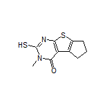 2-巯基-3-甲基-6,7-二氢-3H-环戊并[4,5]噻吩并[2,3-d]嘧啶-4(5H)-酮