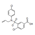 3-[N-烯丙基-N-(4-氯苯基)氨基磺酰基]-4-氯苯甲酸