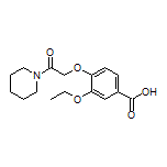 3-乙氧基-4-[2-氧代-2-(1-哌啶基)乙氧基]苯甲酸