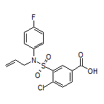 3-[N-烯丙基-N-(4-氟苯基)氨基磺酰基]-4-氯苯甲酸
