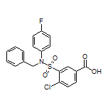 3-[N-苄基-N-(4-氟苯基)氨基磺酰基]-4-氯苯甲酸