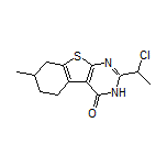 2-(1-氯乙基)-7-甲基-5,6,7,8-四氢苯并[4,5]噻吩并[2,3-d]嘧啶-4(3H)-酮