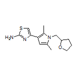 2-氨基-4-[2,5-二甲基-1-[(四氢呋喃-2-基)甲基]-3-吡咯基]噻唑