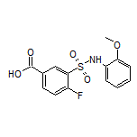 4-氟-3-[N-(2-甲氧基苯基)氨基磺酰基]苯甲酸