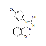 4-(4-氯苯基)-3-(2-甲氧基苯基)-1H-1,2,4-三唑-5(4H)-硫酮
