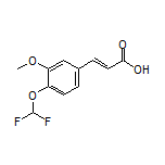 (E)-3-[4-(二氟甲氧基)-3-甲氧基苯基]丙烯酸