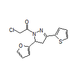 2-氯-1-[5-(2-呋喃基)-3-(2-噻吩基)-4,5-二氢-1-吡唑基]乙酮