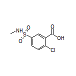 2-氯-5-(N-甲基氨基磺酰基)苯甲酸