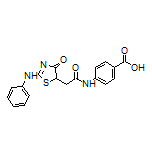4-[2-[4-氧代-2-(苯基氨基)-4,5-二氢-5-噻唑基]乙酰氨基]苯甲酸