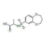 2-(3,4-二氢-2H-苯并[b][1,4]二氧杂环庚烷-7-磺酰氨基)丙酸