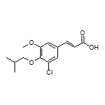 (E)-3-(3-氯-4-异丁氧基-5-甲氧基苯基)丙烯酸
