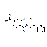 2-巯基-4-氧代-3-苯乙基-3,4-二氢喹唑啉-7-甲酸甲酯