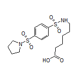 6-[4-(吡咯烷-1-基磺酰基)苯基磺酰氨基]己酸