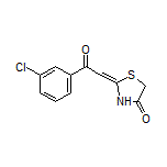 2-[2-(3-氯苯基)-2-氧代亚乙基]噻唑烷-4-酮