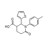 6-氧代-2-(2-噻吩基)-1-(对甲苯基)哌啶-3-甲酸