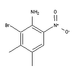 2-溴-3,4-二甲基-6-硝基苯胺