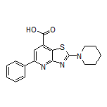 5-苯基-2-(1-哌啶基)噻唑并[4,5-b]吡啶-7-甲酸