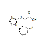 2-[[1-(3-氟苯基)-2-咪唑基]硫基]乙酸