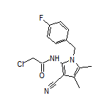 2-氯-N-[3-氰基-1-(4-氟苄基)-4,5-二甲基-2-吡咯基]乙酰胺