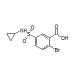 2-溴-5-(N-环丙基氨基磺酰基)苯甲酸