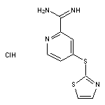 4-(2-噻唑基硫基)吡啶-2-甲脒盐酸盐
