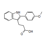 3-[2-(4-甲氧基苯基)-3-吲哚基]丙酸