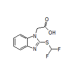 2-[(二氟甲基)硫基]苯并咪唑-1-乙酸