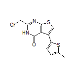 2-(氯甲基)-5-(5-甲基-2-噻吩基)噻吩并[2,3-d]嘧啶-4(3H)-酮