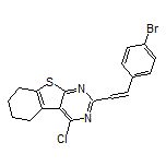 2-(4-溴苯乙烯基)-4-氯-5,6,7,8-四氢苯并[4,5]噻吩并[2,3-d]嘧啶